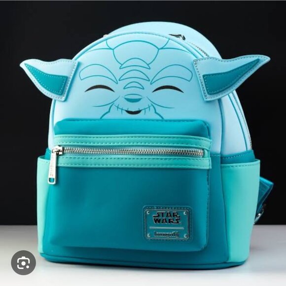 Loungefly Star Wars Force Ghost‎ Yoda Mini Backpack NEW WITH TAG - Picture 1 of 12